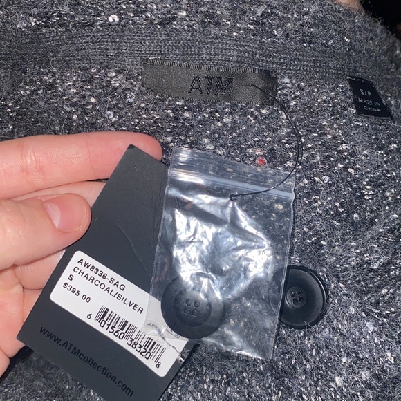 ATM Charcoal/Silver Revolve Cardigan - Picture 4 of 4